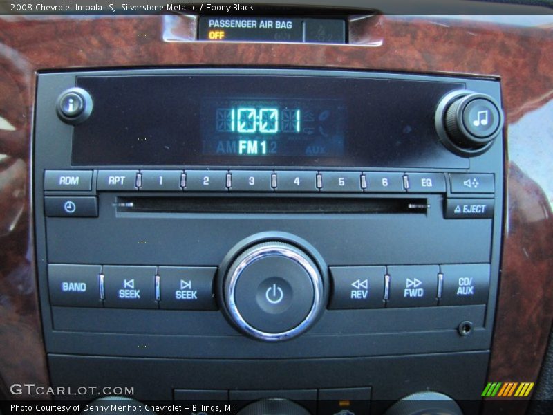 Silverstone Metallic / Ebony Black 2008 Chevrolet Impala LS