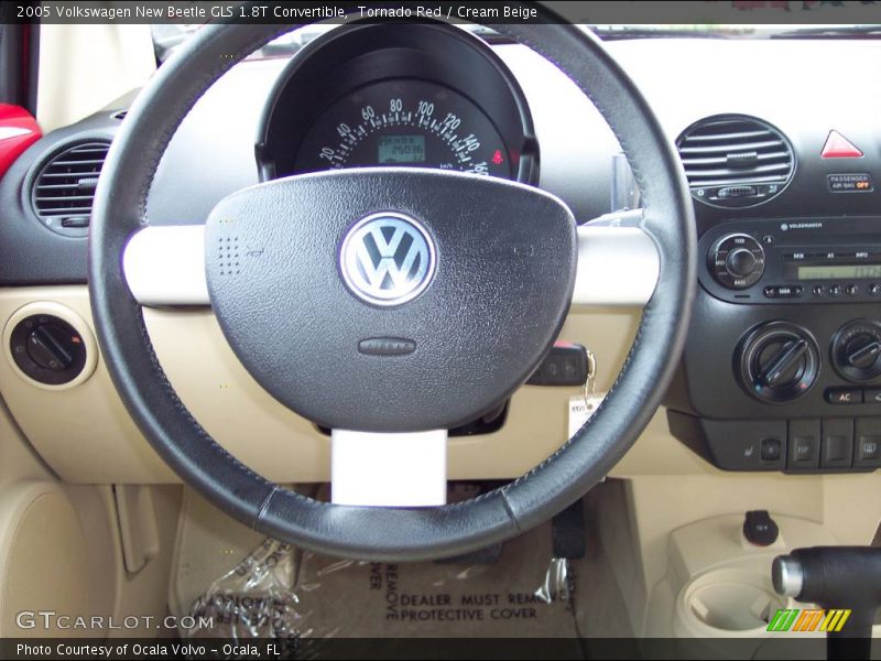 Tornado Red / Cream Beige 2005 Volkswagen New Beetle GLS 1.8T Convertible