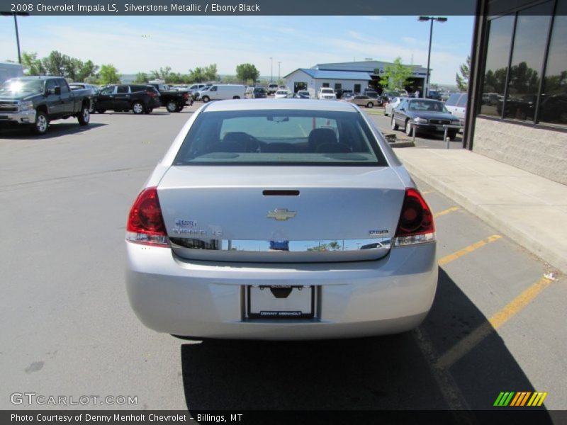Silverstone Metallic / Ebony Black 2008 Chevrolet Impala LS