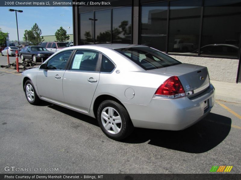 Silverstone Metallic / Ebony Black 2008 Chevrolet Impala LS