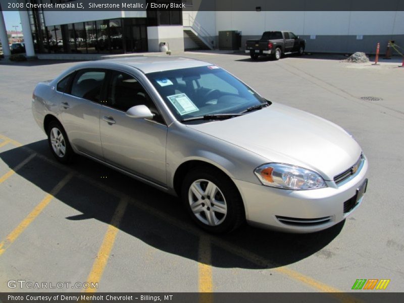 Silverstone Metallic / Ebony Black 2008 Chevrolet Impala LS