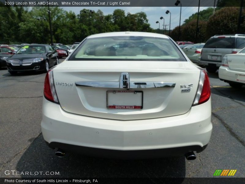 White Chocolate Tri-Coat / Light Camel 2009 Lincoln MKS AWD Sedan