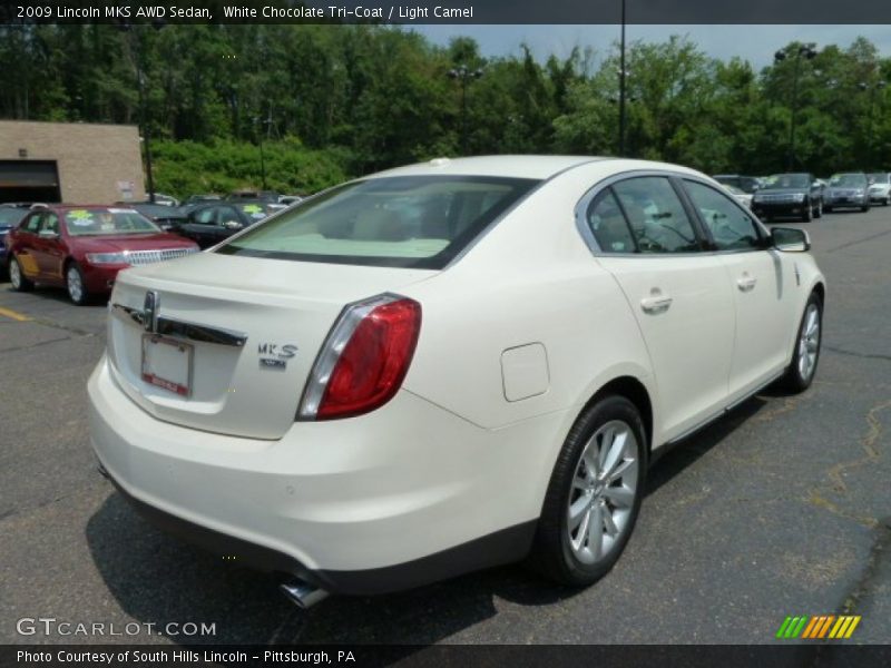 White Chocolate Tri-Coat / Light Camel 2009 Lincoln MKS AWD Sedan