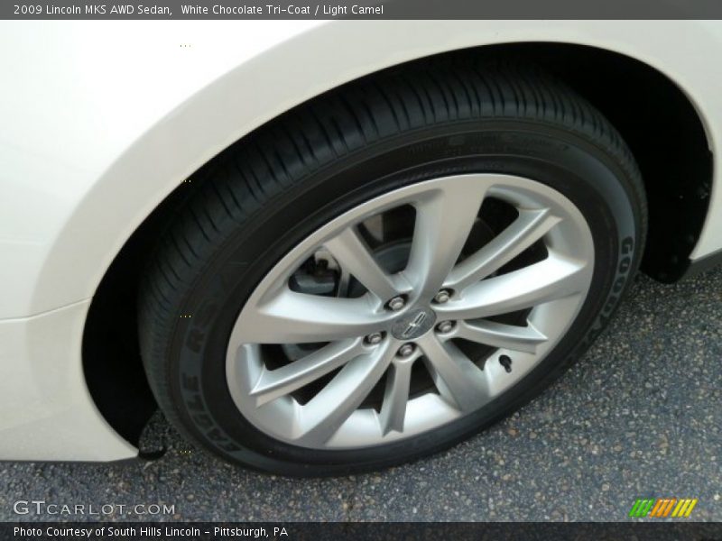White Chocolate Tri-Coat / Light Camel 2009 Lincoln MKS AWD Sedan