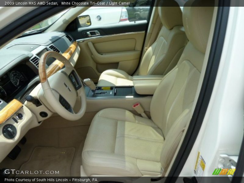 White Chocolate Tri-Coat / Light Camel 2009 Lincoln MKS AWD Sedan