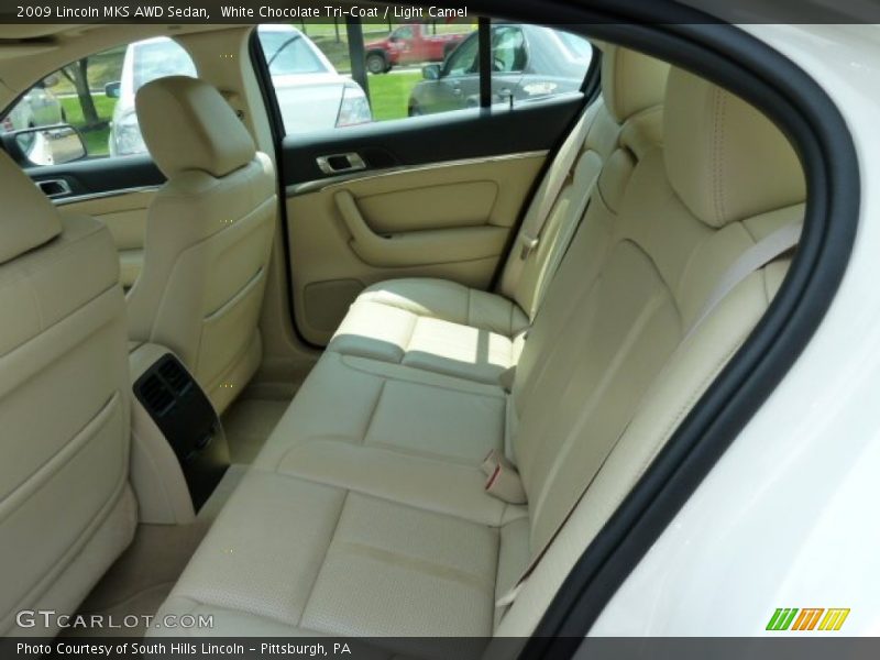 White Chocolate Tri-Coat / Light Camel 2009 Lincoln MKS AWD Sedan