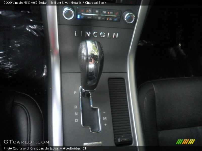 Brilliant Silver Metallic / Charcoal Black 2009 Lincoln MKS AWD Sedan
