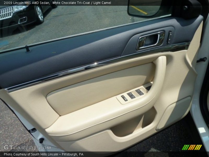 White Chocolate Tri-Coat / Light Camel 2009 Lincoln MKS AWD Sedan