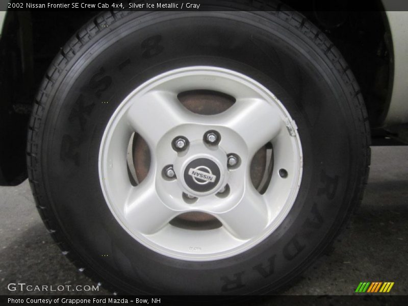 Silver Ice Metallic / Gray 2002 Nissan Frontier SE Crew Cab 4x4