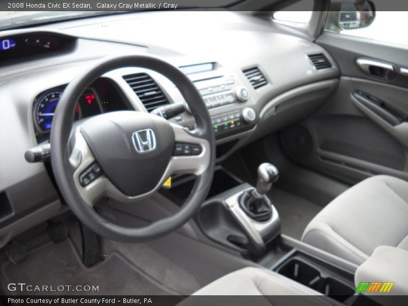 Galaxy Gray Metallic / Gray 2008 Honda Civic EX Sedan