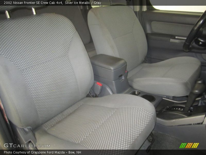 Silver Ice Metallic / Gray 2002 Nissan Frontier SE Crew Cab 4x4