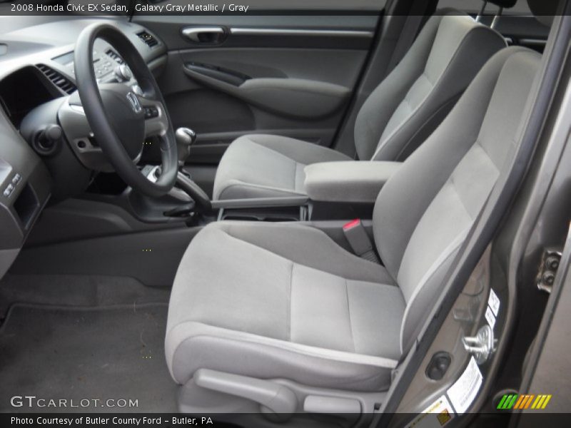 Galaxy Gray Metallic / Gray 2008 Honda Civic EX Sedan