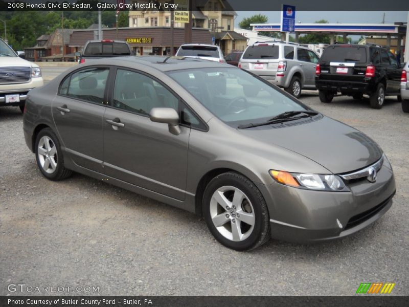 Galaxy Gray Metallic / Gray 2008 Honda Civic EX Sedan