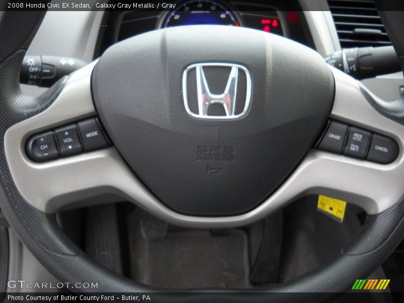 Galaxy Gray Metallic / Gray 2008 Honda Civic EX Sedan