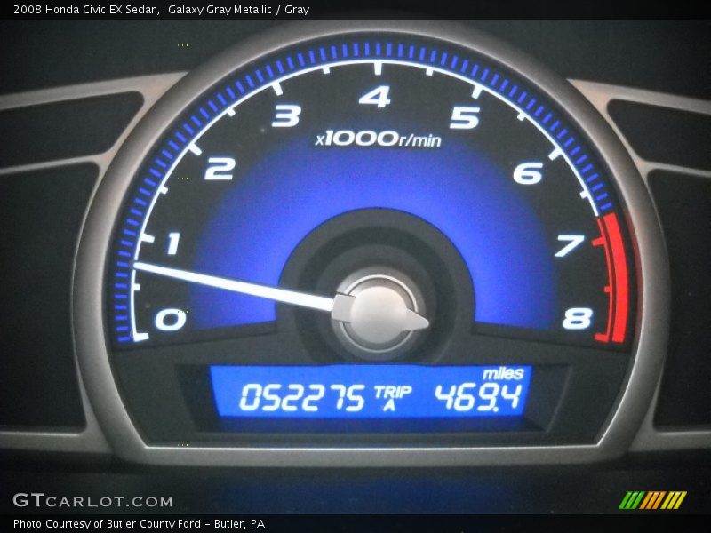 Galaxy Gray Metallic / Gray 2008 Honda Civic EX Sedan