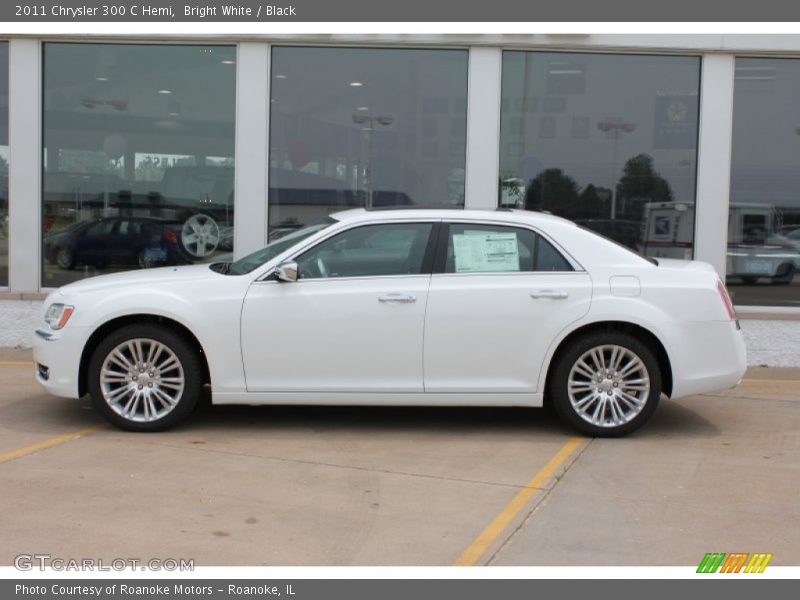 Bright White / Black 2011 Chrysler 300 C Hemi