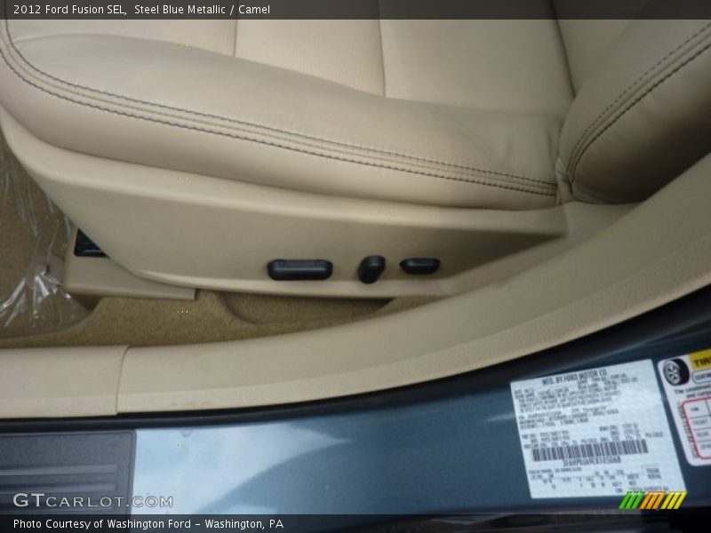 Steel Blue Metallic / Camel 2012 Ford Fusion SEL