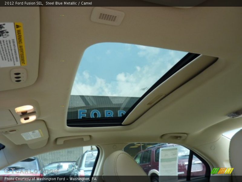 Steel Blue Metallic / Camel 2012 Ford Fusion SEL