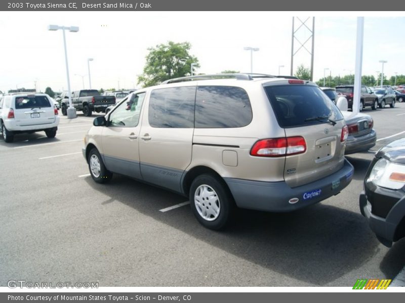 Desert Sand Mica / Oak 2003 Toyota Sienna CE