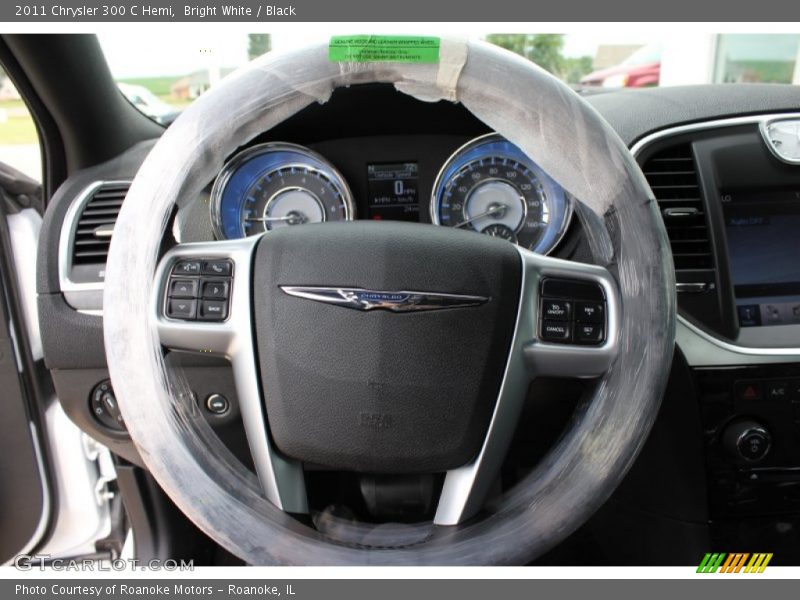 Bright White / Black 2011 Chrysler 300 C Hemi
