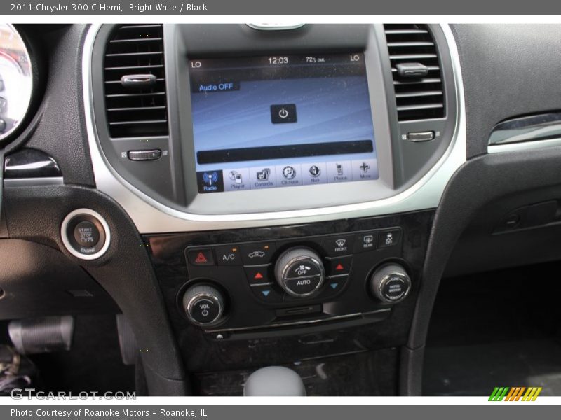 Bright White / Black 2011 Chrysler 300 C Hemi
