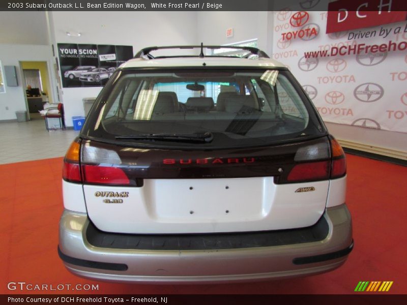 White Frost Pearl / Beige 2003 Subaru Outback L.L. Bean Edition Wagon