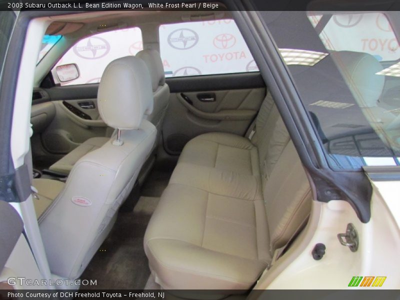 White Frost Pearl / Beige 2003 Subaru Outback L.L. Bean Edition Wagon