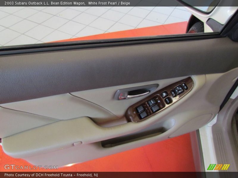 White Frost Pearl / Beige 2003 Subaru Outback L.L. Bean Edition Wagon