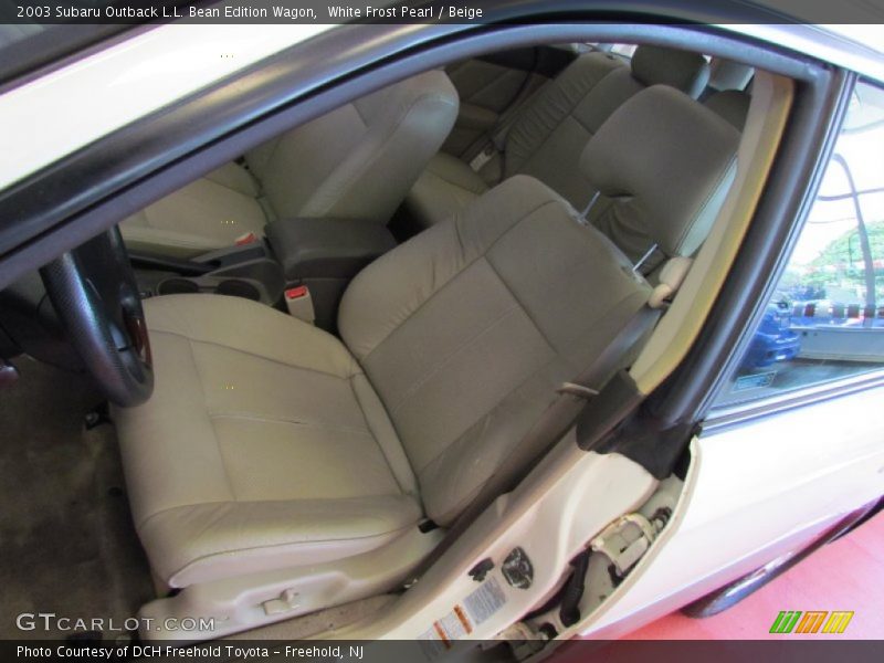 White Frost Pearl / Beige 2003 Subaru Outback L.L. Bean Edition Wagon