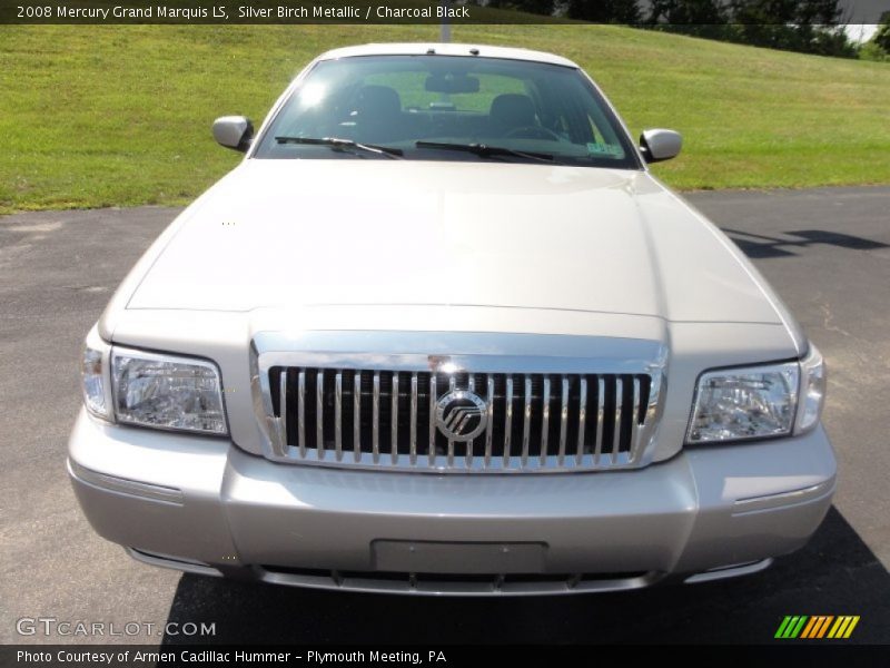 Silver Birch Metallic / Charcoal Black 2008 Mercury Grand Marquis LS