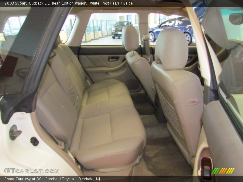 White Frost Pearl / Beige 2003 Subaru Outback L.L. Bean Edition Wagon