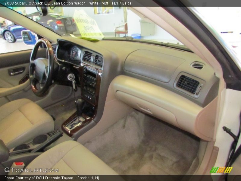 White Frost Pearl / Beige 2003 Subaru Outback L.L. Bean Edition Wagon