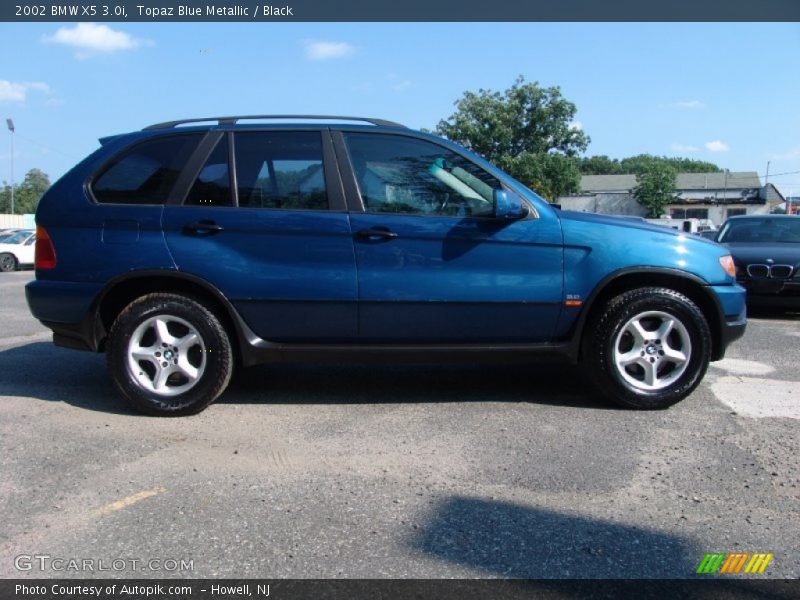 Topaz Blue Metallic / Black 2002 BMW X5 3.0i