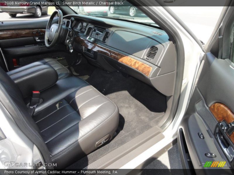 Silver Birch Metallic / Charcoal Black 2008 Mercury Grand Marquis LS