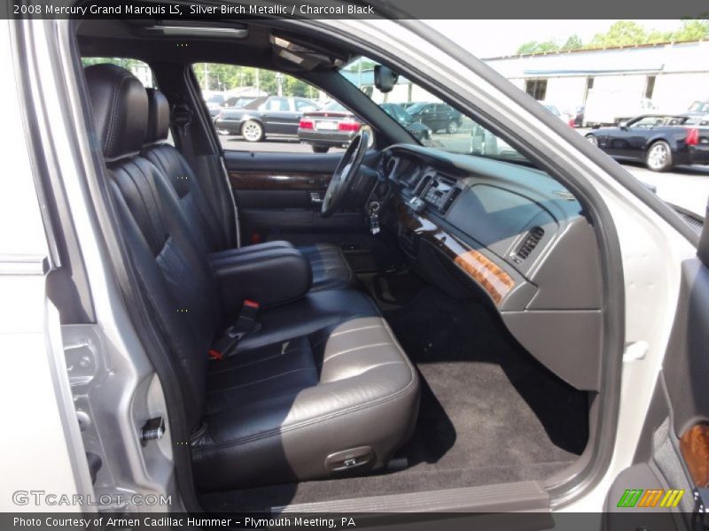 Silver Birch Metallic / Charcoal Black 2008 Mercury Grand Marquis LS
