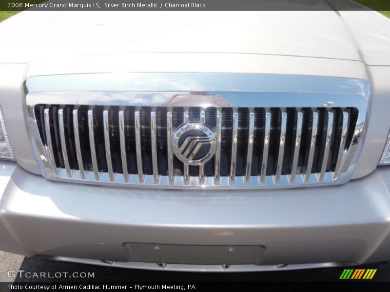 Silver Birch Metallic / Charcoal Black 2008 Mercury Grand Marquis LS