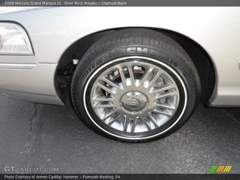 Silver Birch Metallic / Charcoal Black 2008 Mercury Grand Marquis LS
