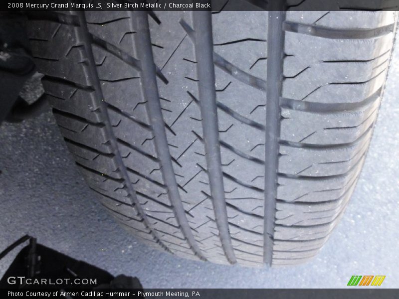 Silver Birch Metallic / Charcoal Black 2008 Mercury Grand Marquis LS