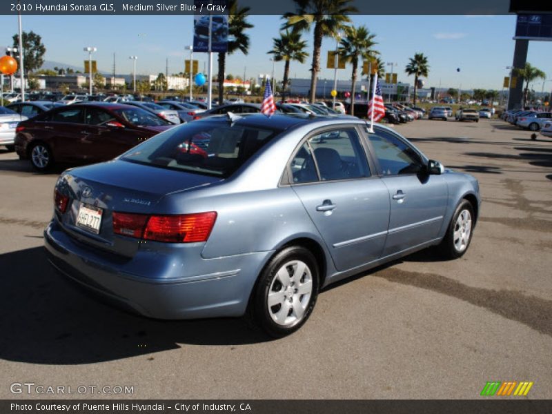 Medium Silver Blue / Gray 2010 Hyundai Sonata GLS