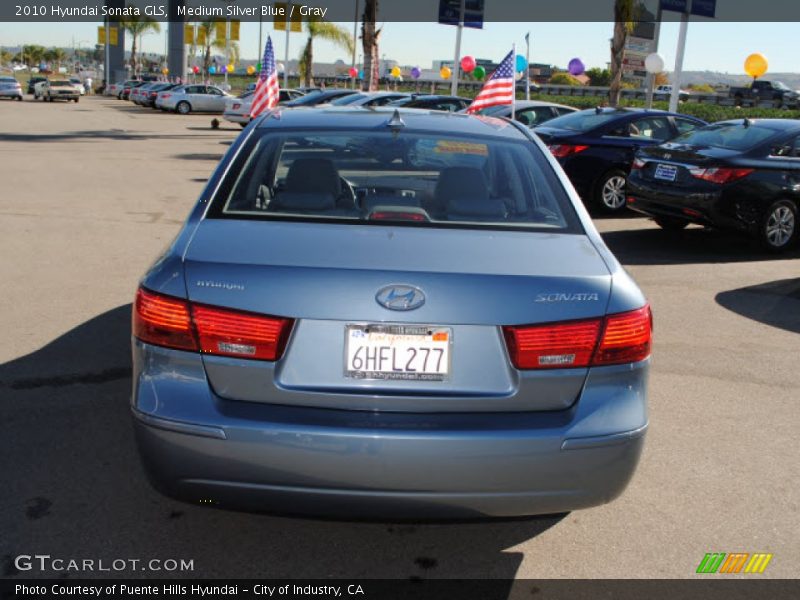Medium Silver Blue / Gray 2010 Hyundai Sonata GLS