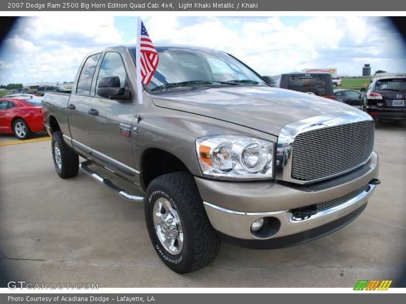 Light Khaki Metallic / Khaki 2007 Dodge Ram 2500 Big Horn Edition Quad Cab 4x4