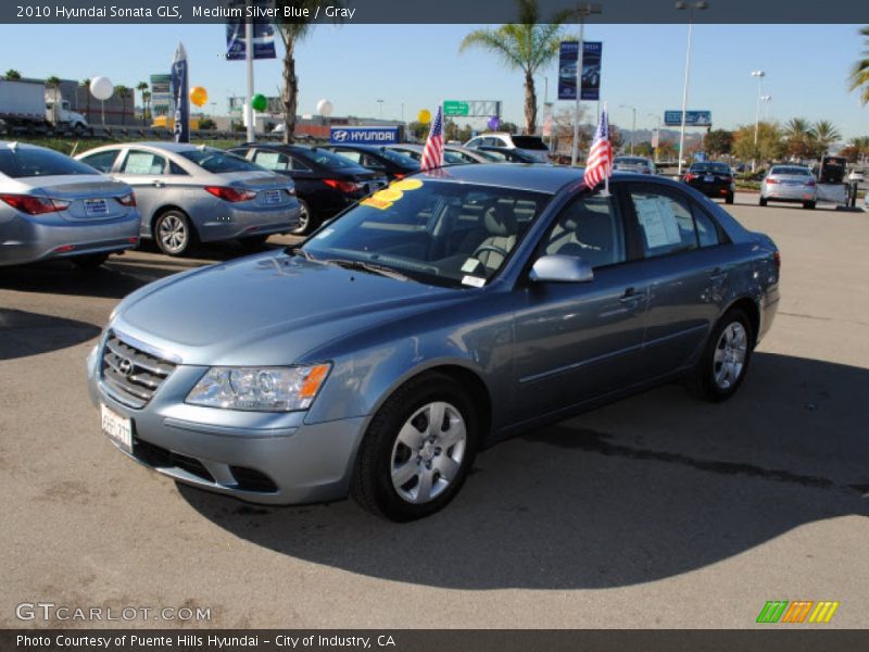 Medium Silver Blue / Gray 2010 Hyundai Sonata GLS