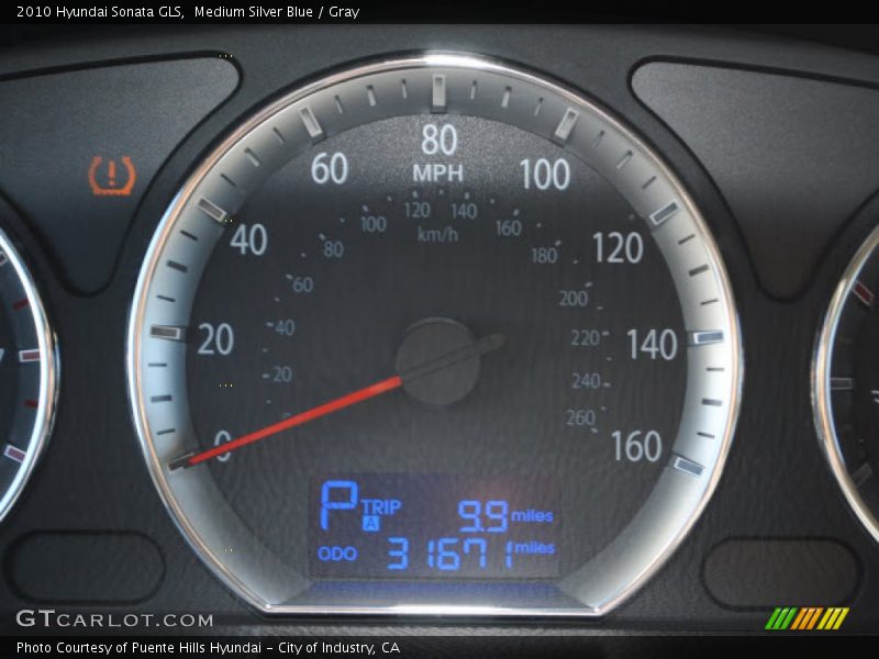 Medium Silver Blue / Gray 2010 Hyundai Sonata GLS