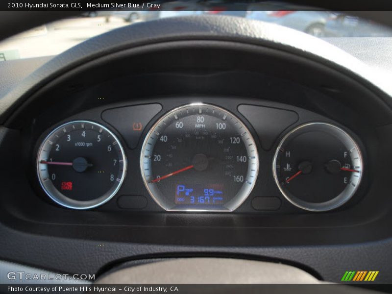 Medium Silver Blue / Gray 2010 Hyundai Sonata GLS