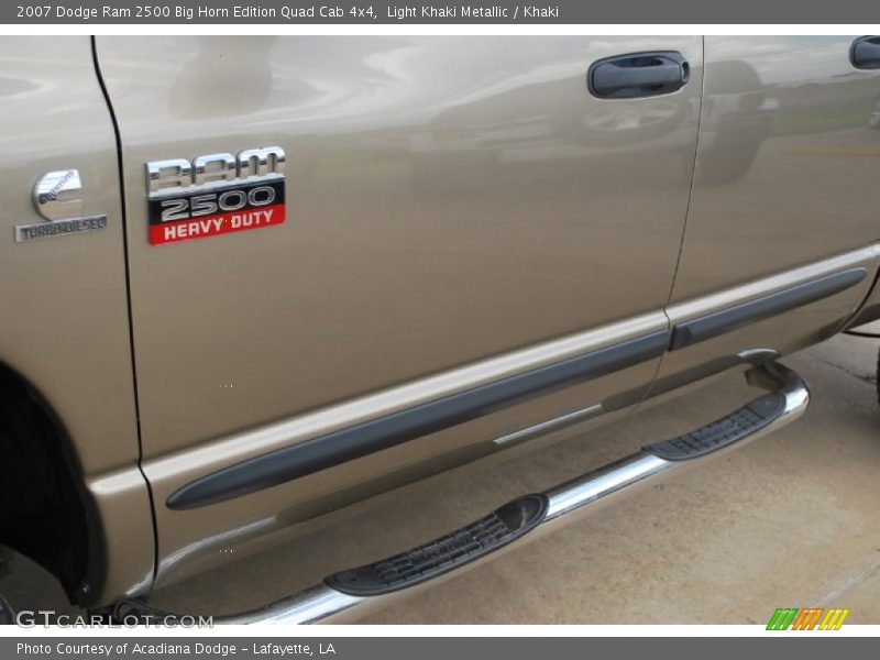 Light Khaki Metallic / Khaki 2007 Dodge Ram 2500 Big Horn Edition Quad Cab 4x4