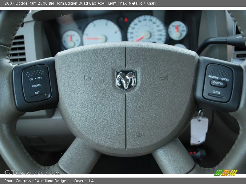 Light Khaki Metallic / Khaki 2007 Dodge Ram 2500 Big Horn Edition Quad Cab 4x4