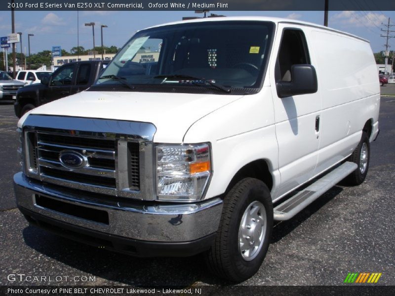 Oxford White / Medium Flint 2010 Ford E Series Van E250 XLT Commericial