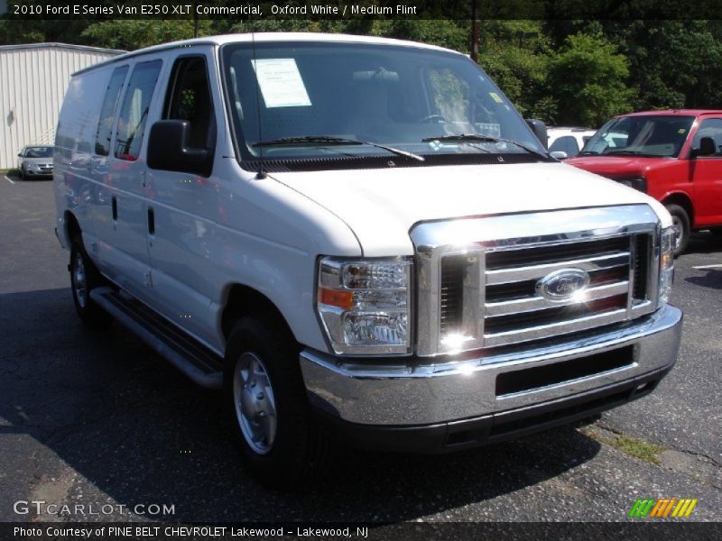 Oxford White / Medium Flint 2010 Ford E Series Van E250 XLT Commericial