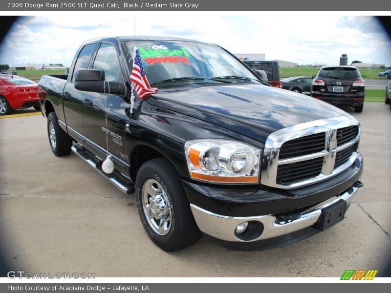Black / Medium Slate Gray 2006 Dodge Ram 2500 SLT Quad Cab