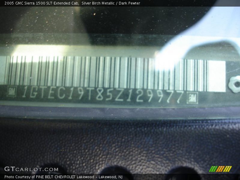 Silver Birch Metallic / Dark Pewter 2005 GMC Sierra 1500 SLT Extended Cab